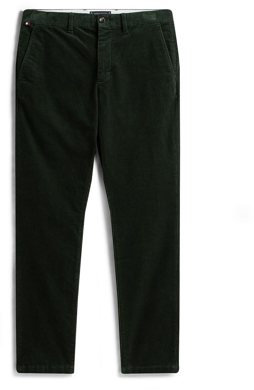TOMMY HILFIGER Chino nohavice 'Denton'  tmavozelená