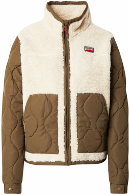 Superdry Prechodná bunda  krémová / olivová
