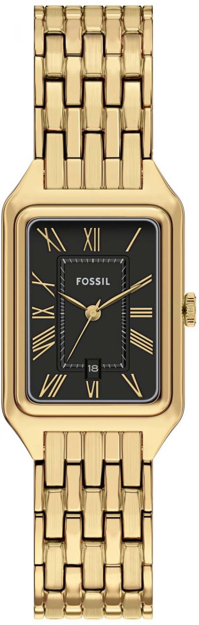 FOSSIL Analógové hodinky 'RAQUEL'  zlatá / čierna