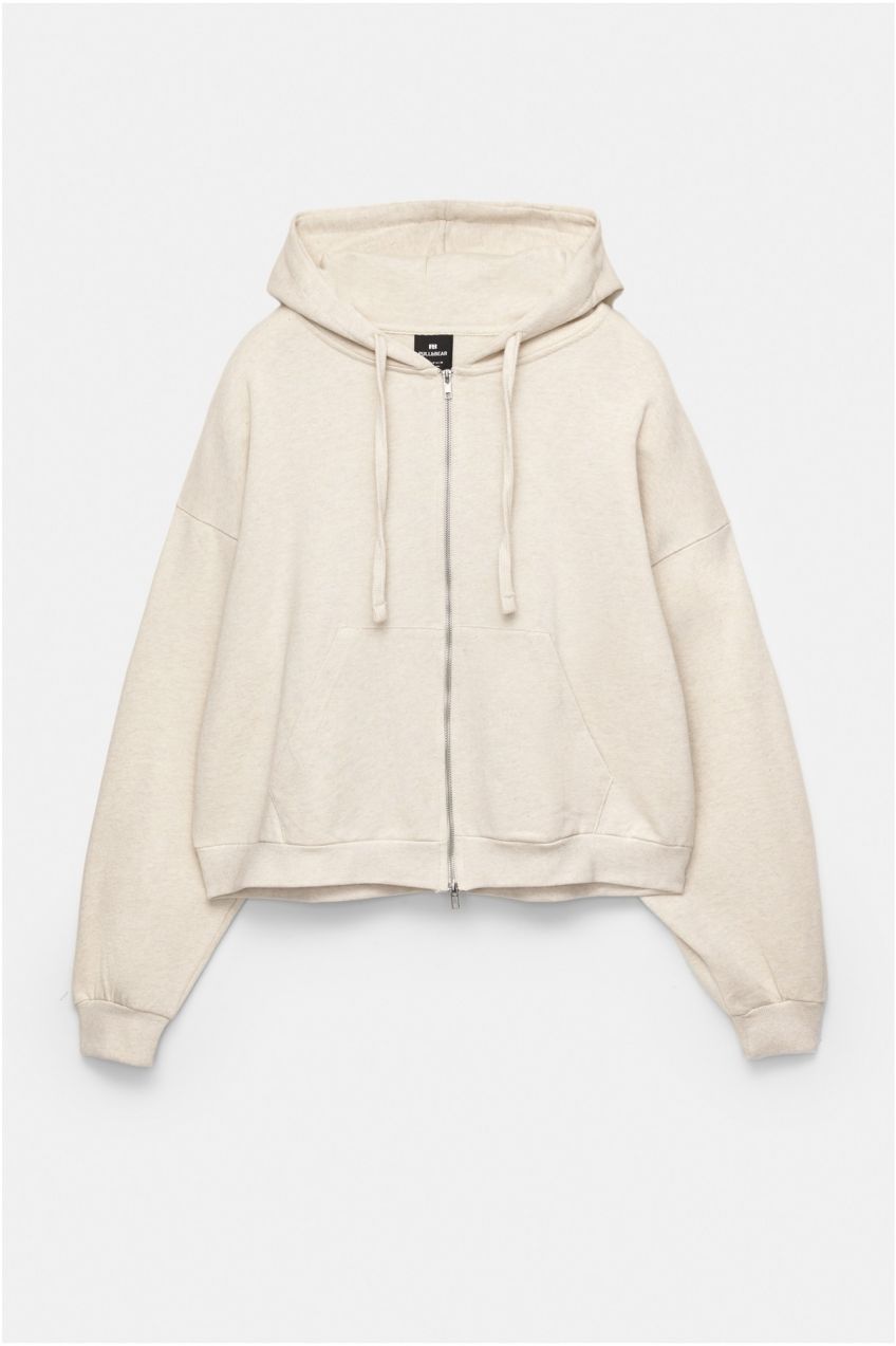 Pull&Bear Tepláková bunda  piesková