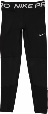 NIKE Športové nohavice 'Pro'  svetlosivá / čierna / biela