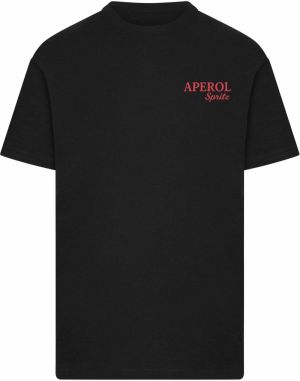 Merchcode Tričko 'Aperol Spritz'  zelená / oranžová / červená / čierna