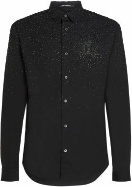 Karl Lagerfeld Košeľa 'RHINESTONE DEGRADÉ'  čierna