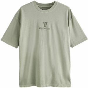 Next Tričko 'Guinnes'  olivová / pastelovo zelená