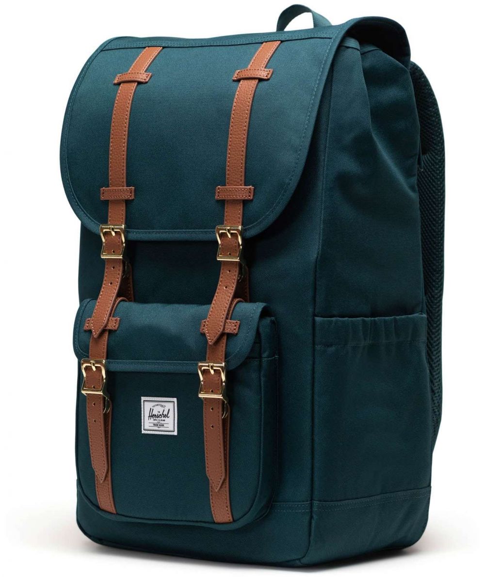 Herschel Batoh 'Little America'  hnedá / smaragdová / biela