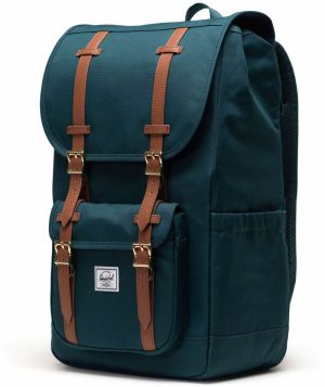 Herschel Batoh 'Little America'  hnedá / smaragdová / biela