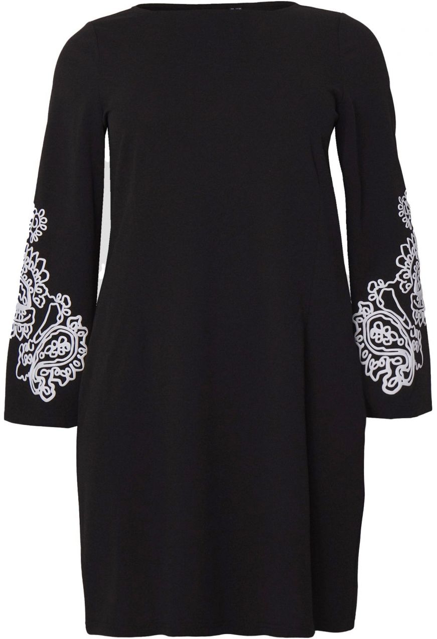 Vero Moda Curve Šaty  čierna / biela