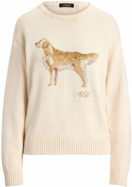 Lauren Ralph Lauren Sveter 'RIEDNEE'  krémová / svetlohnedá / sivá