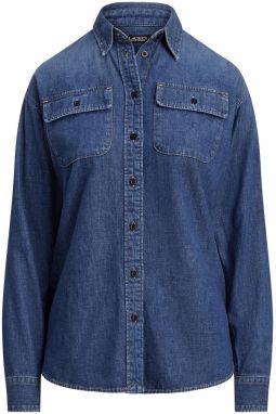 Lauren Ralph Lauren Blúzka 'MESGART'  modrá denim