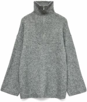 VERO MODA Sveter 'VMMirla'  sivá melírovaná