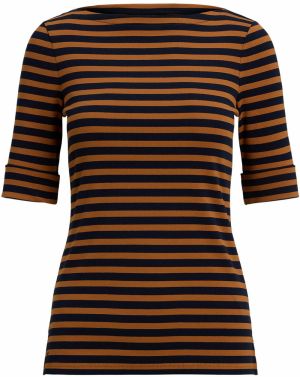 Lauren Ralph Lauren Tričko  námornícka modrá / hnedá