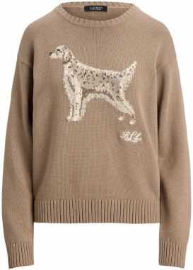 Lauren Ralph Lauren Sveter 'RIEDNEE'  béžová / tmavobéžová / béžová melírovaná