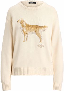 Lauren Ralph Lauren Petite Sveter 'RIEDNEE'  krémová / hnedá / svetlohnedá / biela