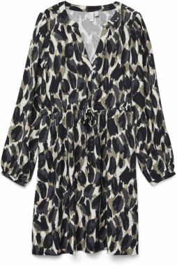 Vero Moda Curve Šaty 'VMCFANINI'  sivá / kaki / čierna / biela