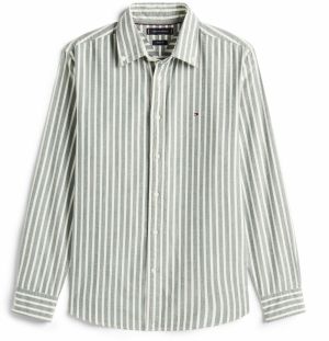 TOMMY HILFIGER Košeľa  svetlozelená / biela