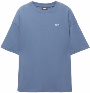 Pull&Bear Tričko 'STWD'  zafírová / biela