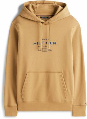 TOMMY HILFIGER Mikina  námornícka modrá / kapučíno