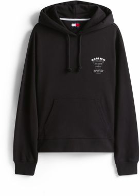 Tommy Jeans Mikina  čierna / biela