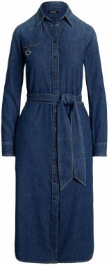 Lauren Ralph Lauren Košeľové šaty 'LANAINE'  modrá denim