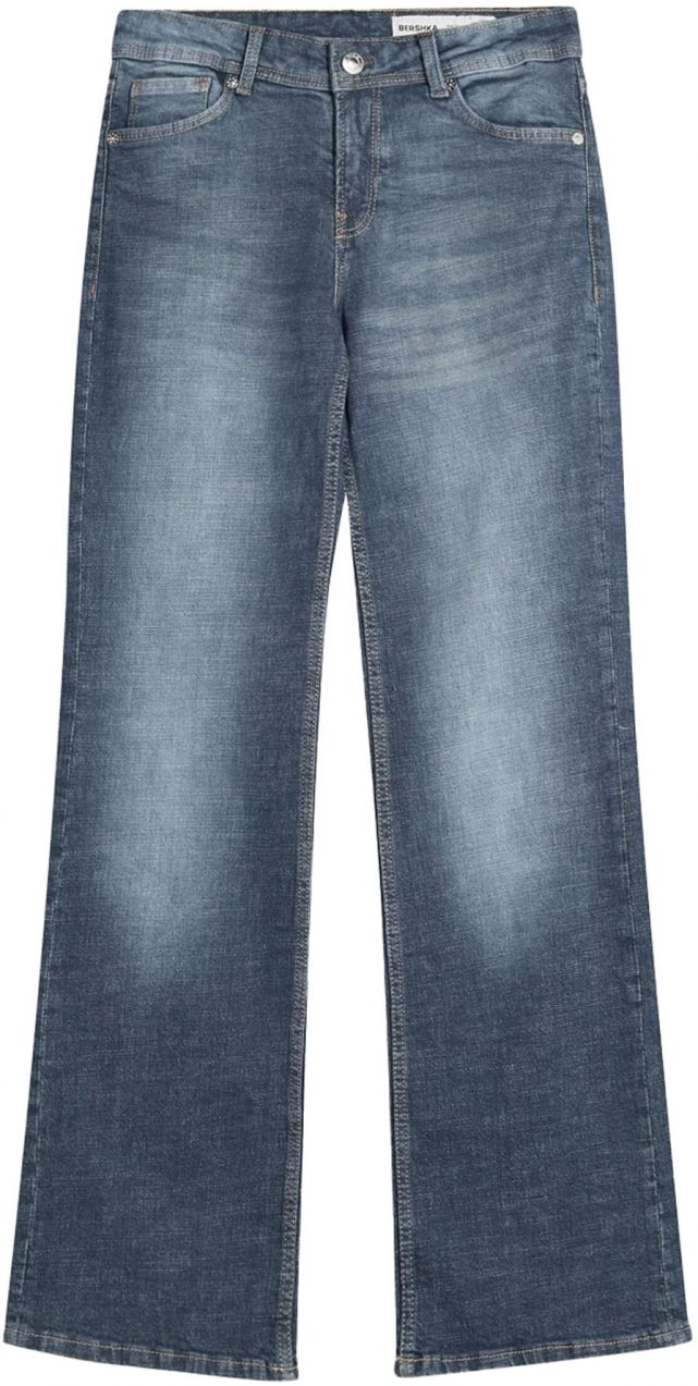 Bershka Džínsy  modrá