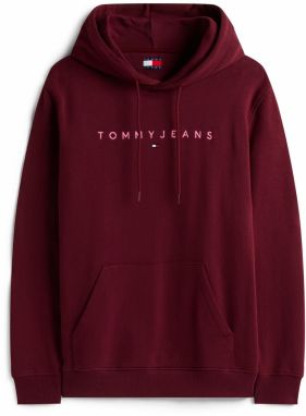 Tommy Jeans Mikina  ružová / burgundská