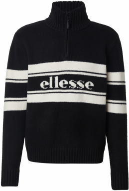 ELLESSE Sveter 'T2'  čierna / biela