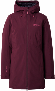 JACK WOLFSKIN Outdoorová bunda 'HEIDELSTEIN'  vínovo červená