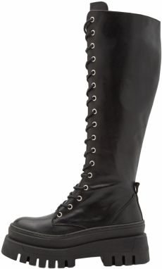 STEVE MADDEN Šnurovacie čižmy 'Carina'  čierna