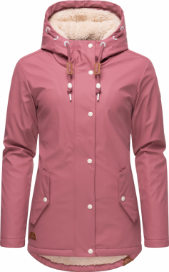 Ragwear Funkčná bunda 'Marge'  hnedá / purpurová / biela