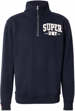 Superdry Mikina 'VINTAGE ATHLETIC'  krémová / námornícka modrá
