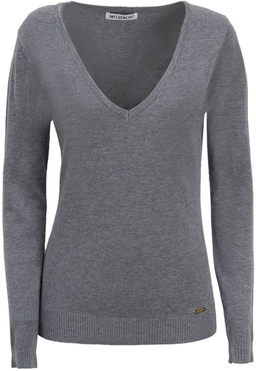 Influencer Sveter  sivá