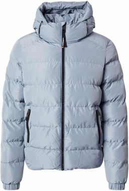 Superdry Zimná bunda  modrosivá