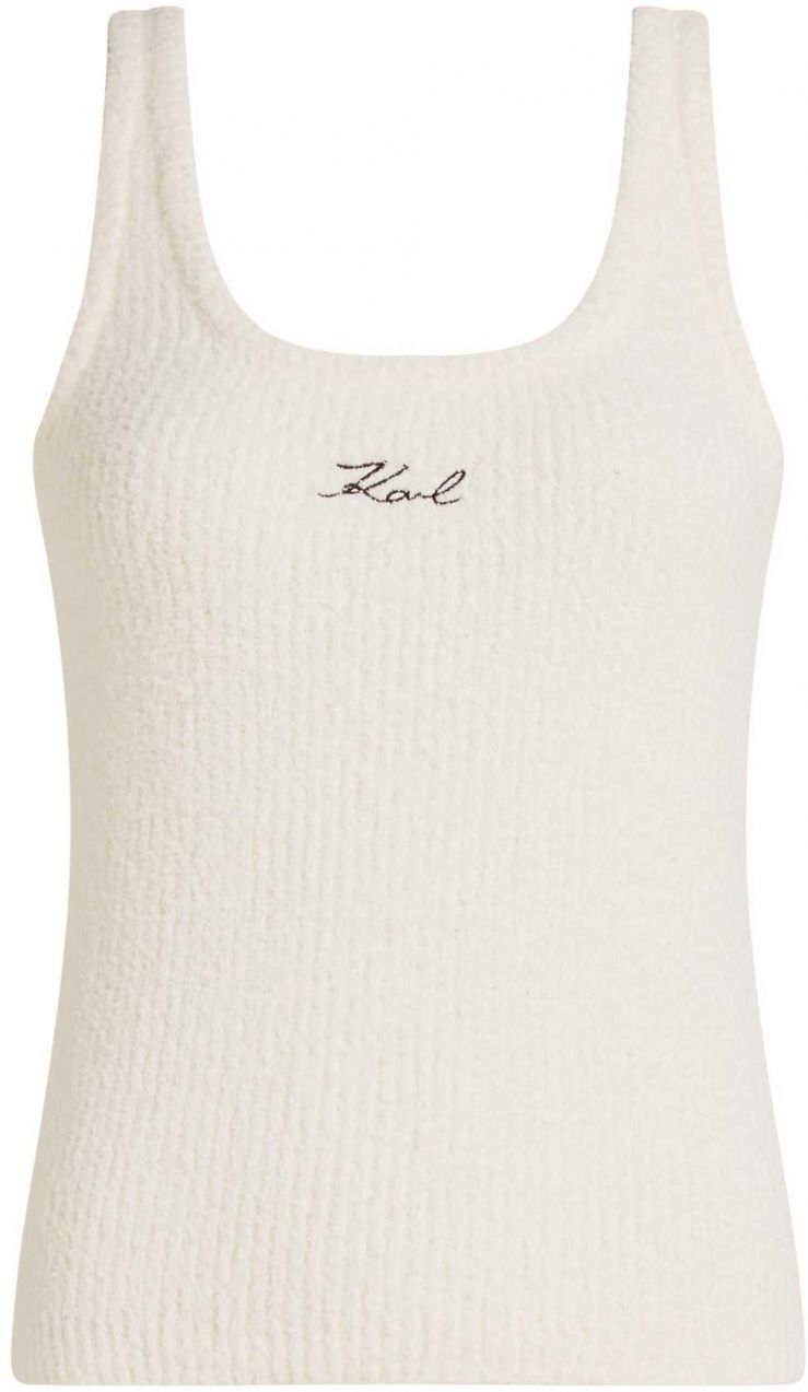 Karl Lagerfeld Top  krémová / čierna