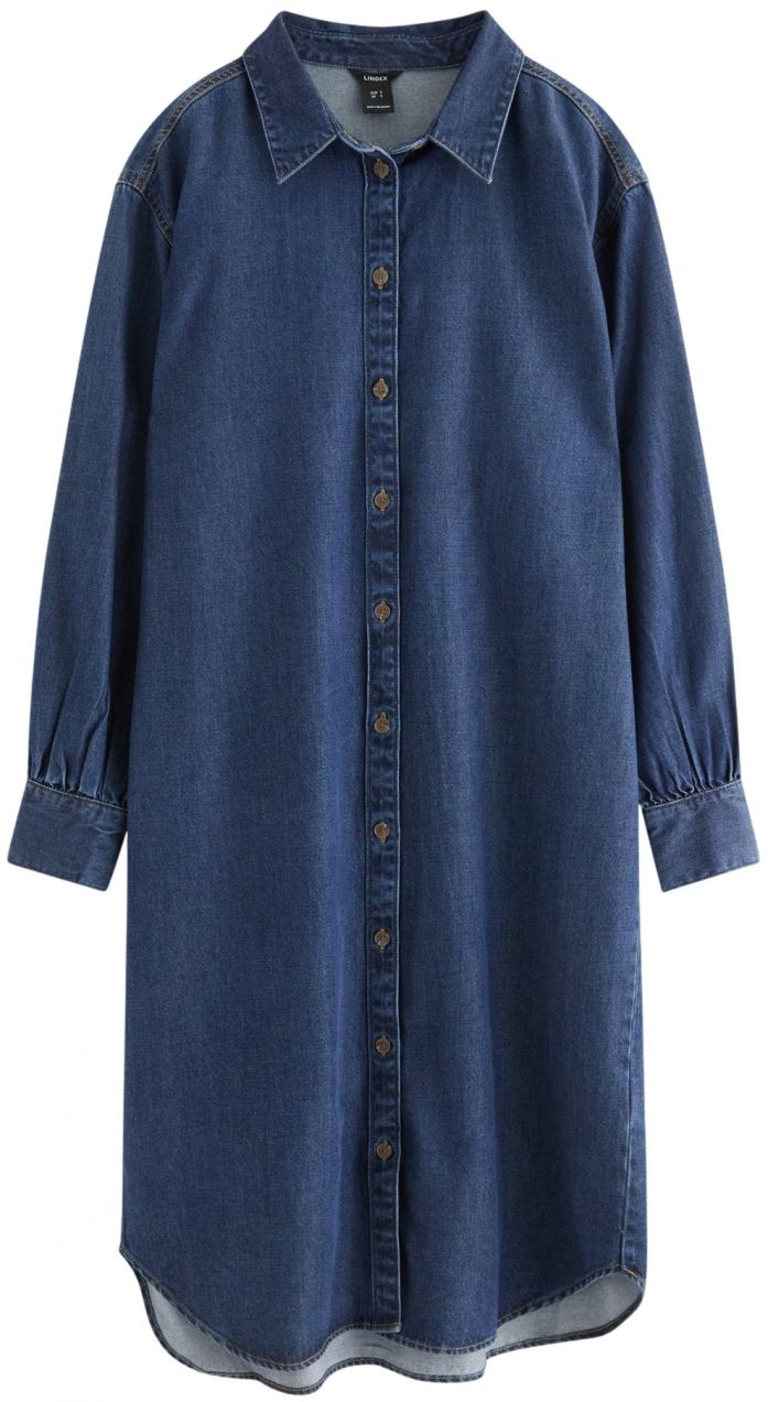 Lindex Košeľové šaty 'Vega'  modrá denim