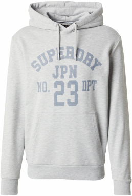 Superdry Mikina 'Athletic Essentials'  zafírová / svetlosivá