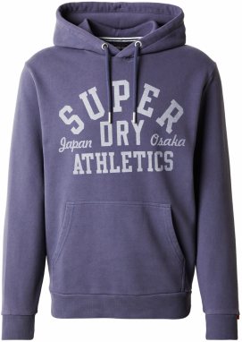 Superdry Mikina 'Athletic Essentials'  sivá / černicová