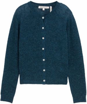 TOM TAILOR DENIM Kardigán  petrolejová