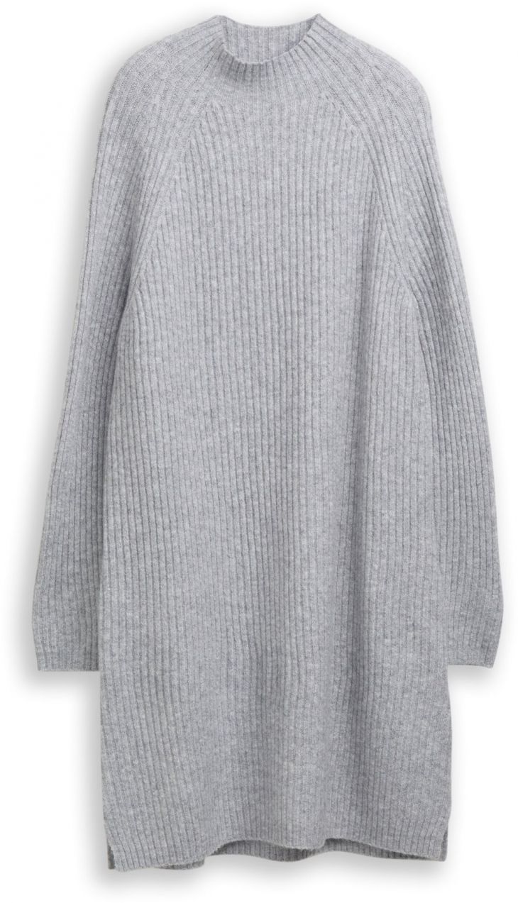 TOM TAILOR DENIM Pletené šaty  svetlosivá