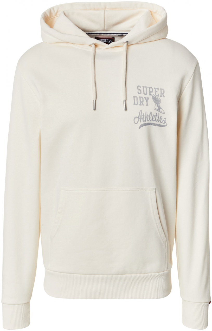 Superdry Mikina 'Essentials'  svetlosivá / biela ako vlna