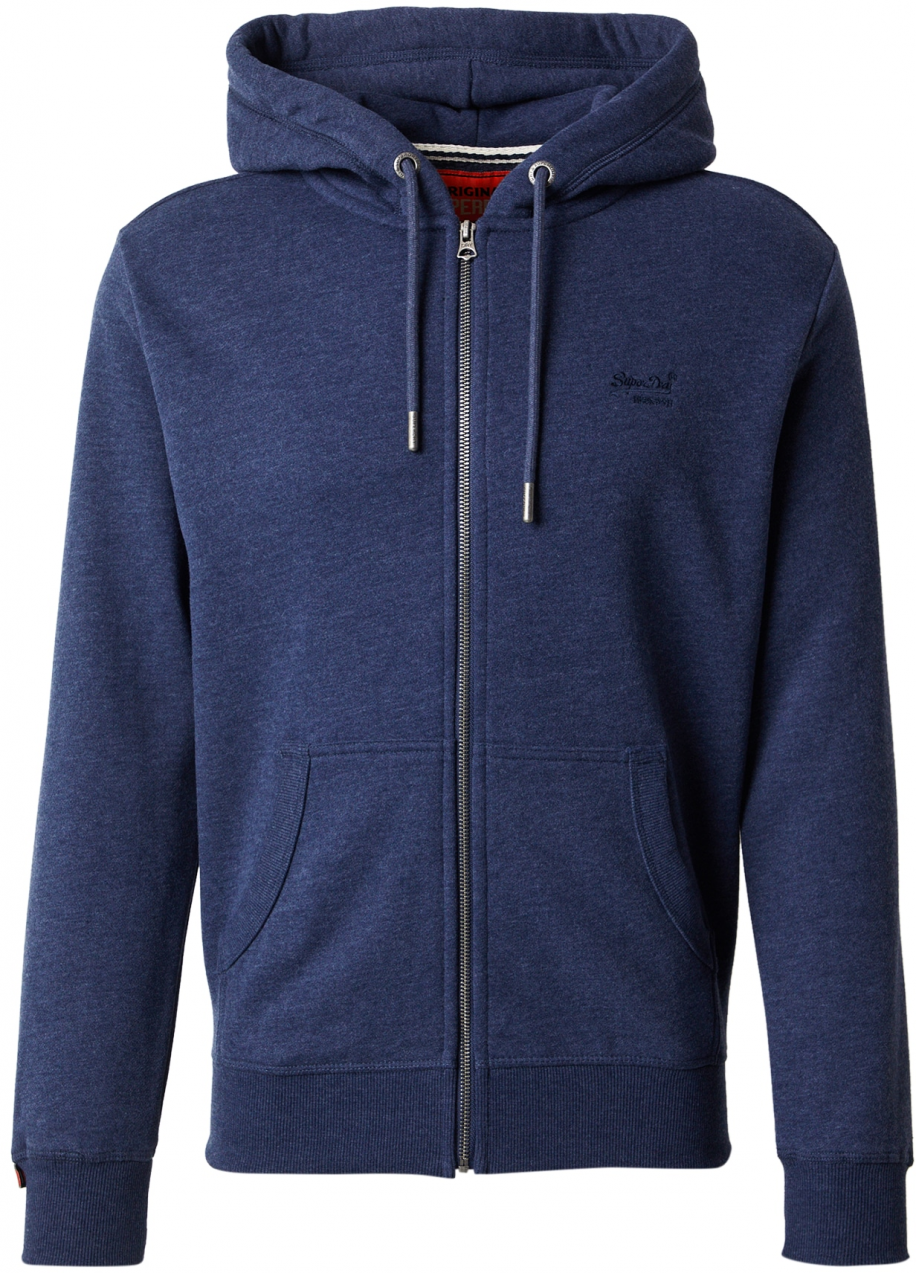 Superdry Tepláková bunda 'Essential'  námornícka modrá