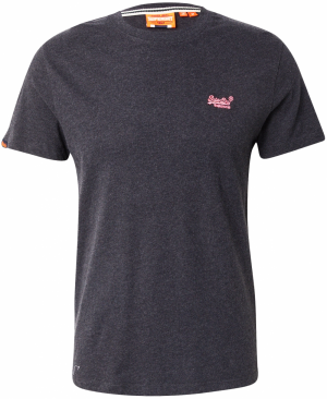 Superdry Tričko 'Essential'  svetloružová / čierna melírovaná