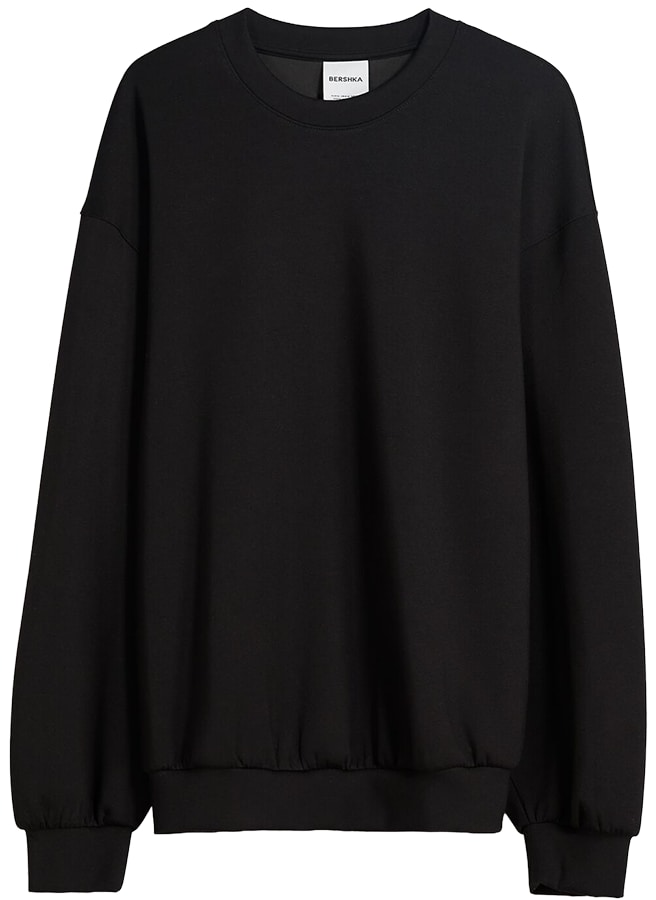 Bershka Mikina  čierna