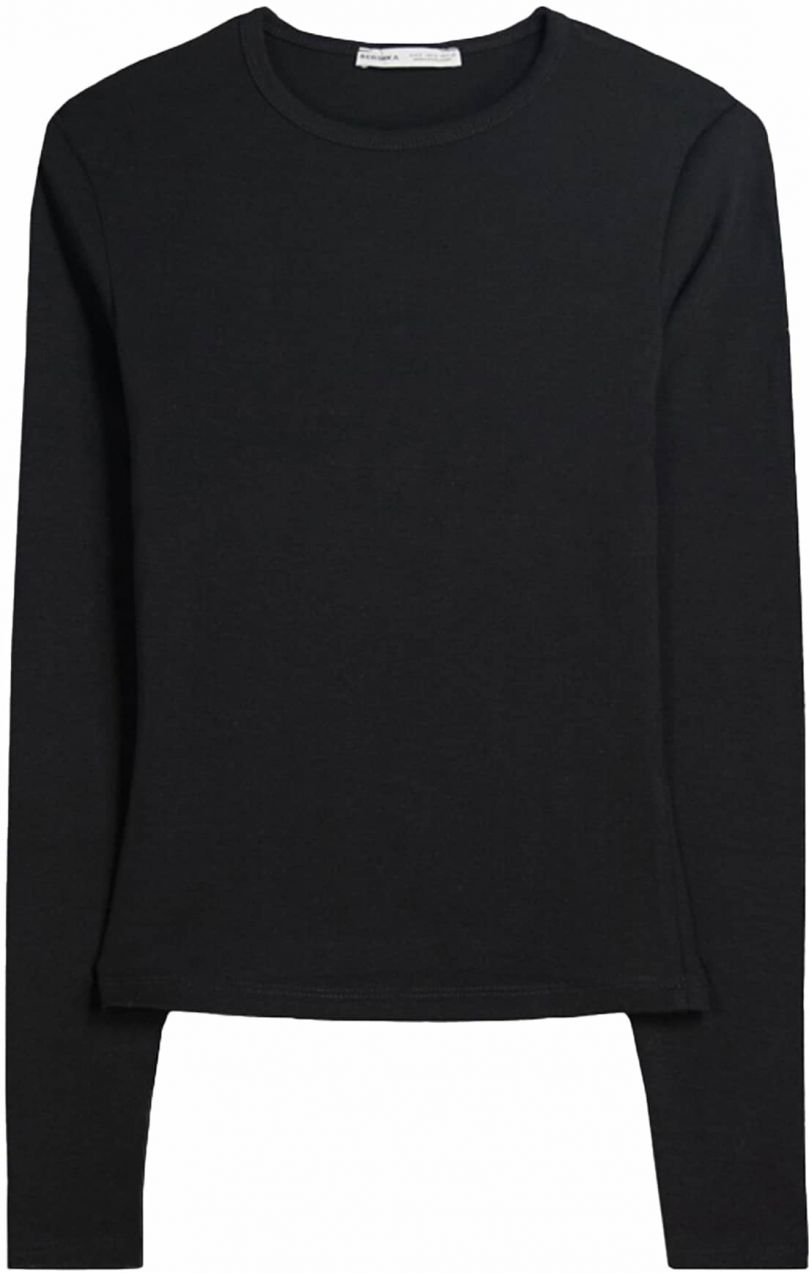 Bershka Tričko  čierna