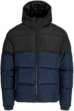 JACK & JONES Prechodná bunda 'JJMAZE'  modrá / čierna