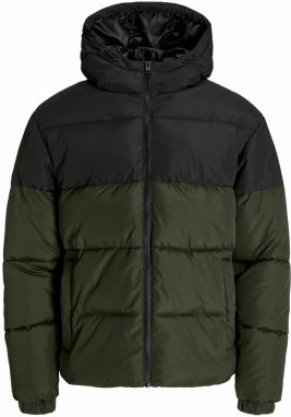JACK & JONES Prechodná bunda 'JJMAZE'  zelená / čierna