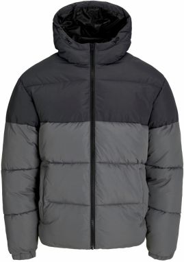 JACK & JONES Prechodná bunda 'JJMAZE'  sivá / čierna