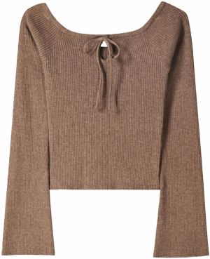 Bershka Sveter  hnedá