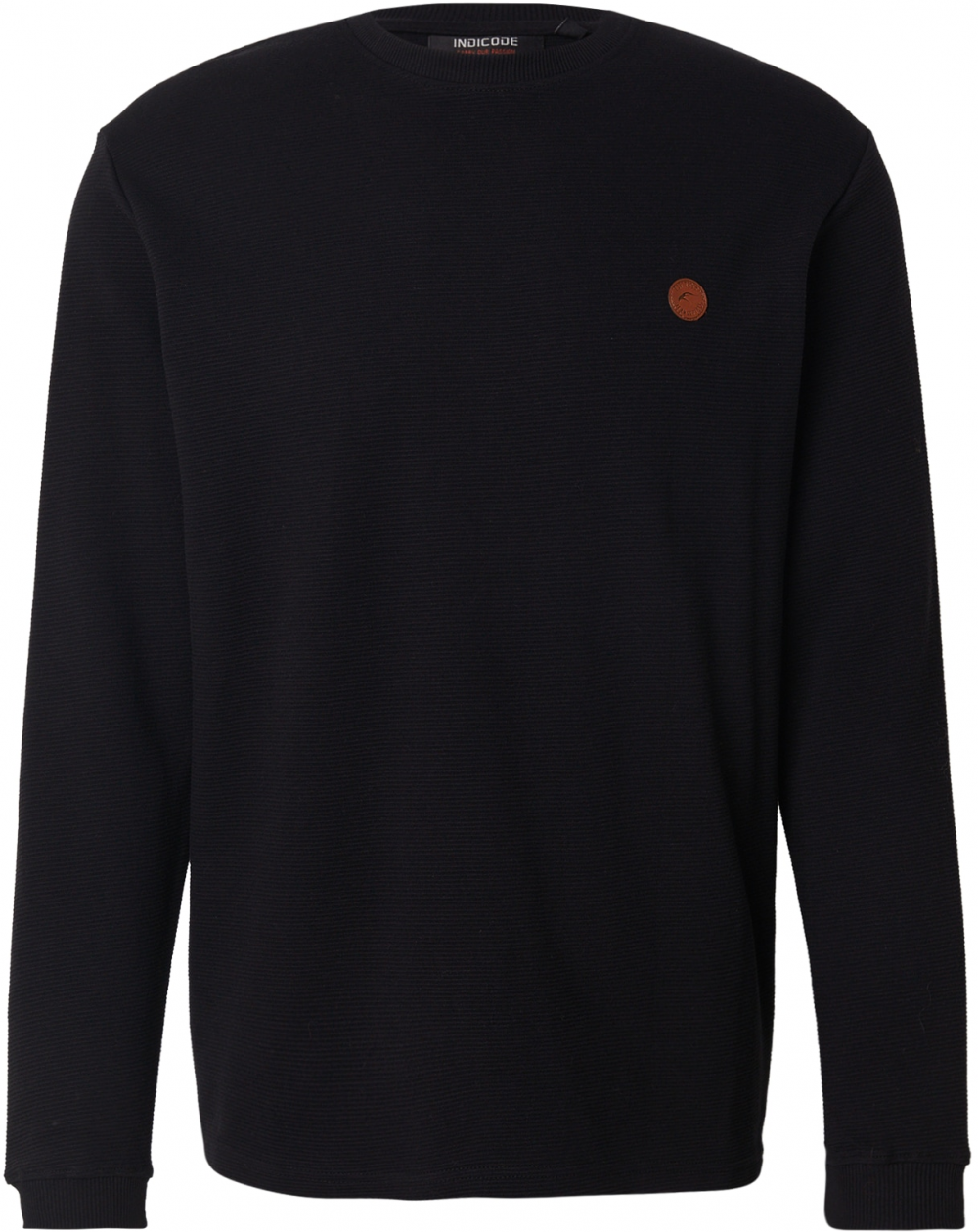 INDICODE JEANS Mikina 'Salupe'  koňaková / čierna