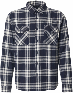 INDICODE JEANS Košeľa 'Stanlei'  námornícka modrá / biela