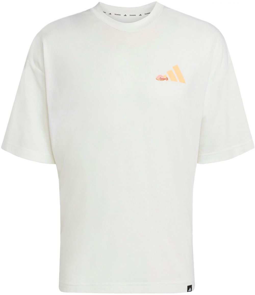 ADIDAS PERFORMANCE Funkčné tričko 'GFX Joy Q3'  svetložltá / ružová / červená / biela